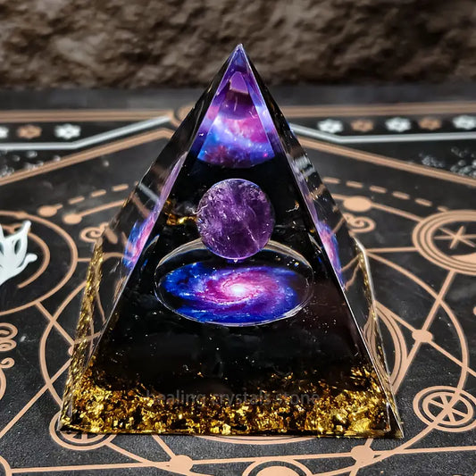 Pirámide de Orgonita Y Amatista ✨